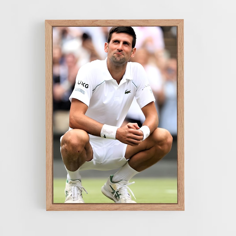 Poster La Détermination de Djokovic – affiche Tennis (vue 4)
